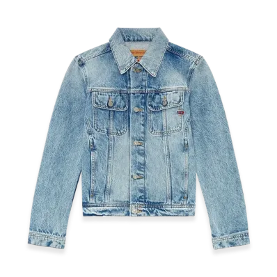 Diesel De-Bonny Trucker Jacket In Denim "Light Blue"