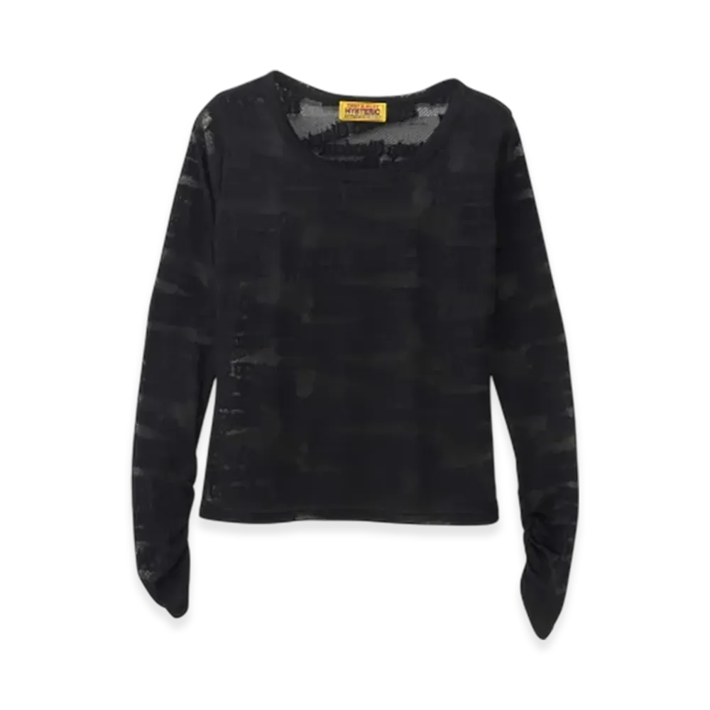 HYSTERIC GLAMOUR Type Logo Jacquard Chibi T-Shirt "Black"