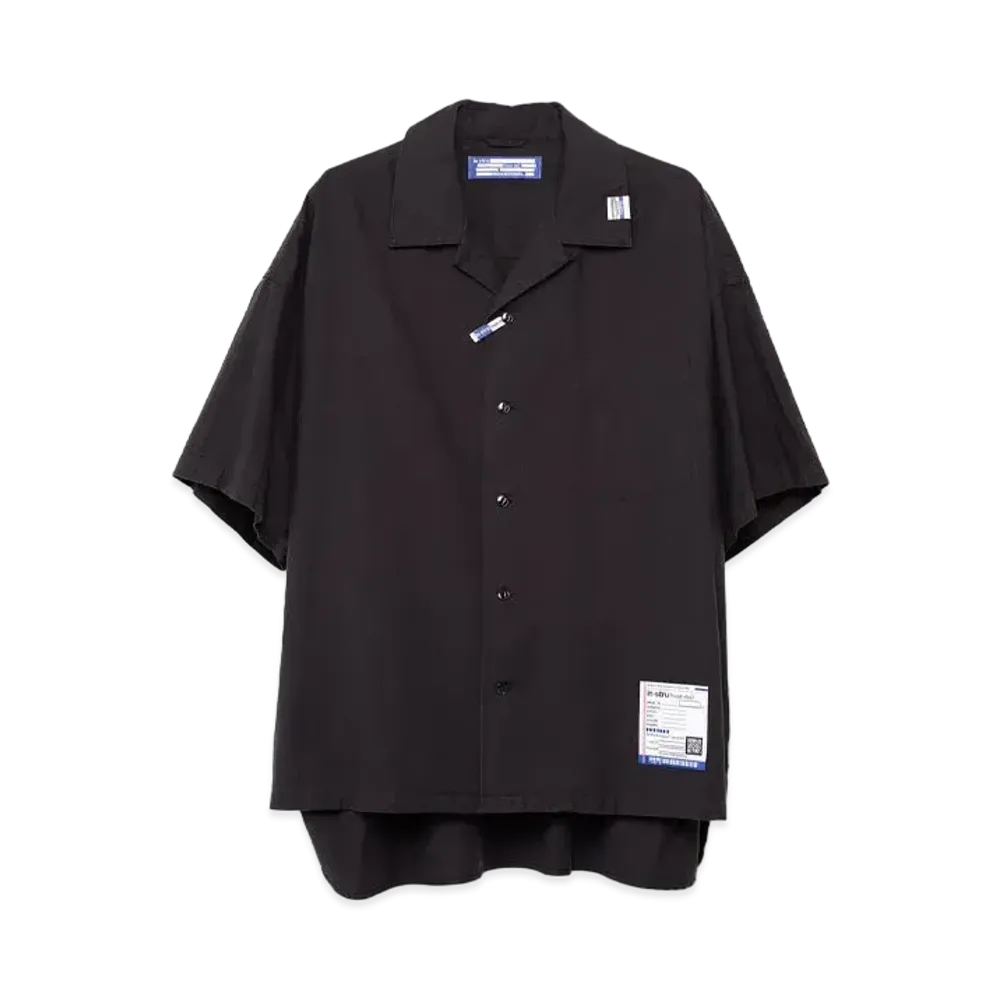 Maison MIHARA YASUHIRO Short-Sleeve Oxford Shirt "Black"