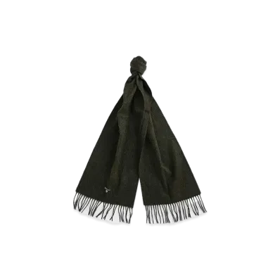 Barbour Lambs Wool Solid Scarf "Green"