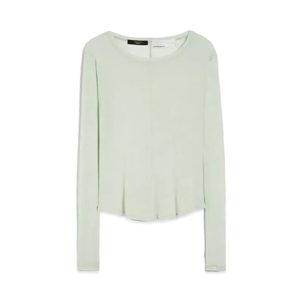 Max Mara Fabia Pure Cotton Jersey T-Shirt "Pastel Green"