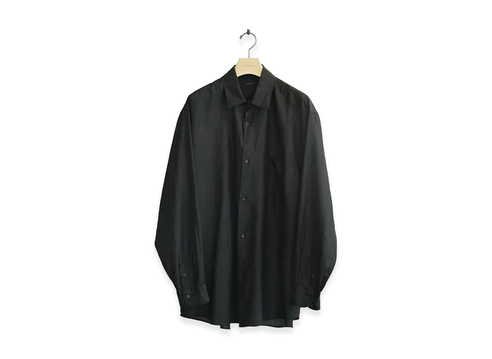 COMOLI Wool Silk COMOLI Shirt "Brown"