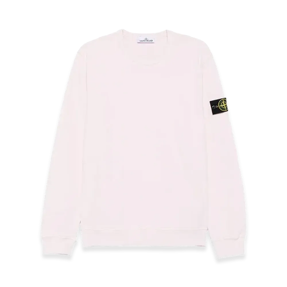 Stone Island Cotton Fleece Crew Neck Sweatshirt "Pink"