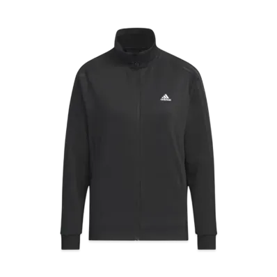 adidas 3 Stripes Loose Fit Double Knit Track Top "Black"