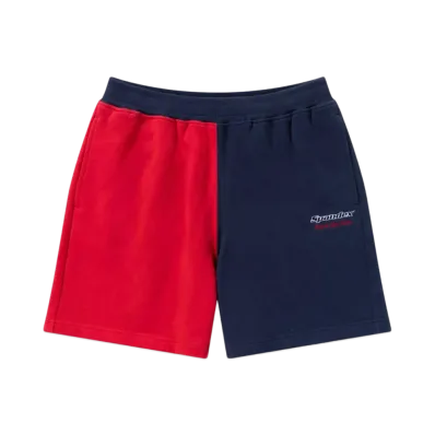 BlackEyePatch Spandex Logo 2 Tone Sweat Shorts "Red/Navy"
