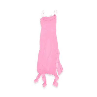 Acne Studios Ruffle Strap Dress "Bubble Pink"