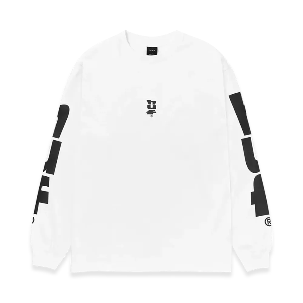 HUF Megablast LS Tee "White"