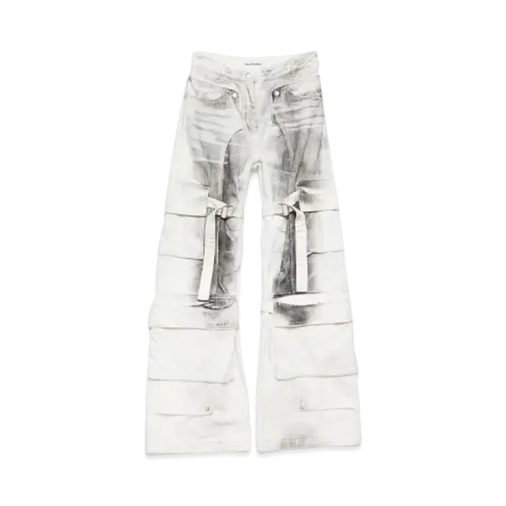 Acne Studios Cargo Jeans "White/Black"