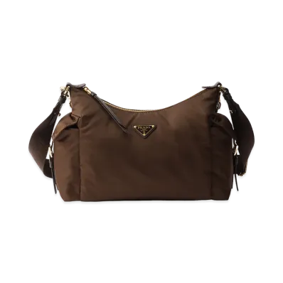 PRADA Explorer Large Re-Nylon x Leather Bag "Sienna Brown"