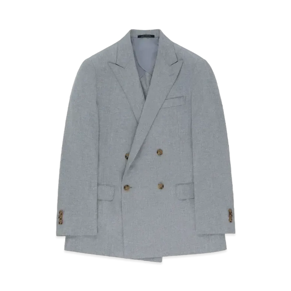Aime Leon Dore Low Button Double-Breasted Fleck Suit Jacket "Grey"