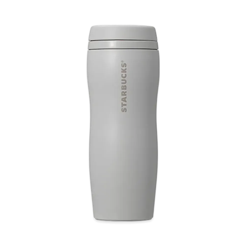 STARBUCKS Curved Recycled Stainless Bottle 355ml "Matte Gray"