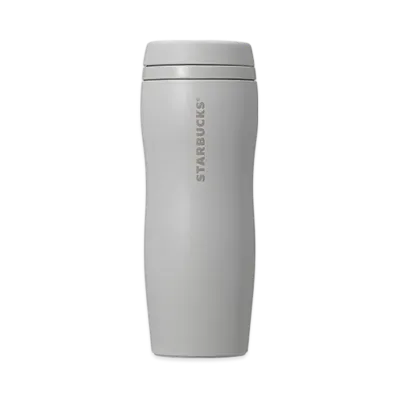 STARBUCKS Curved Recycled Stainless Bottle 355ml "Matte Gray"