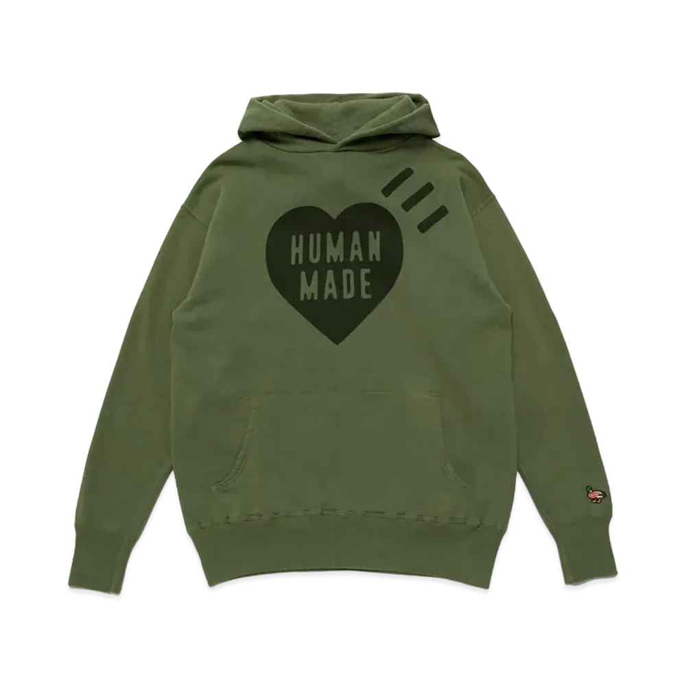 HUMAN MADE HOODED SWEATSHIRT "Olive"