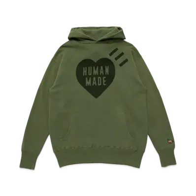 HUMAN MADE HOODED SWEATSHIRT "Olive"