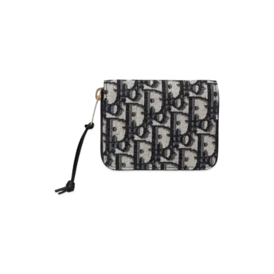Dior Saddle Dior Oblique Wallet "Blue"