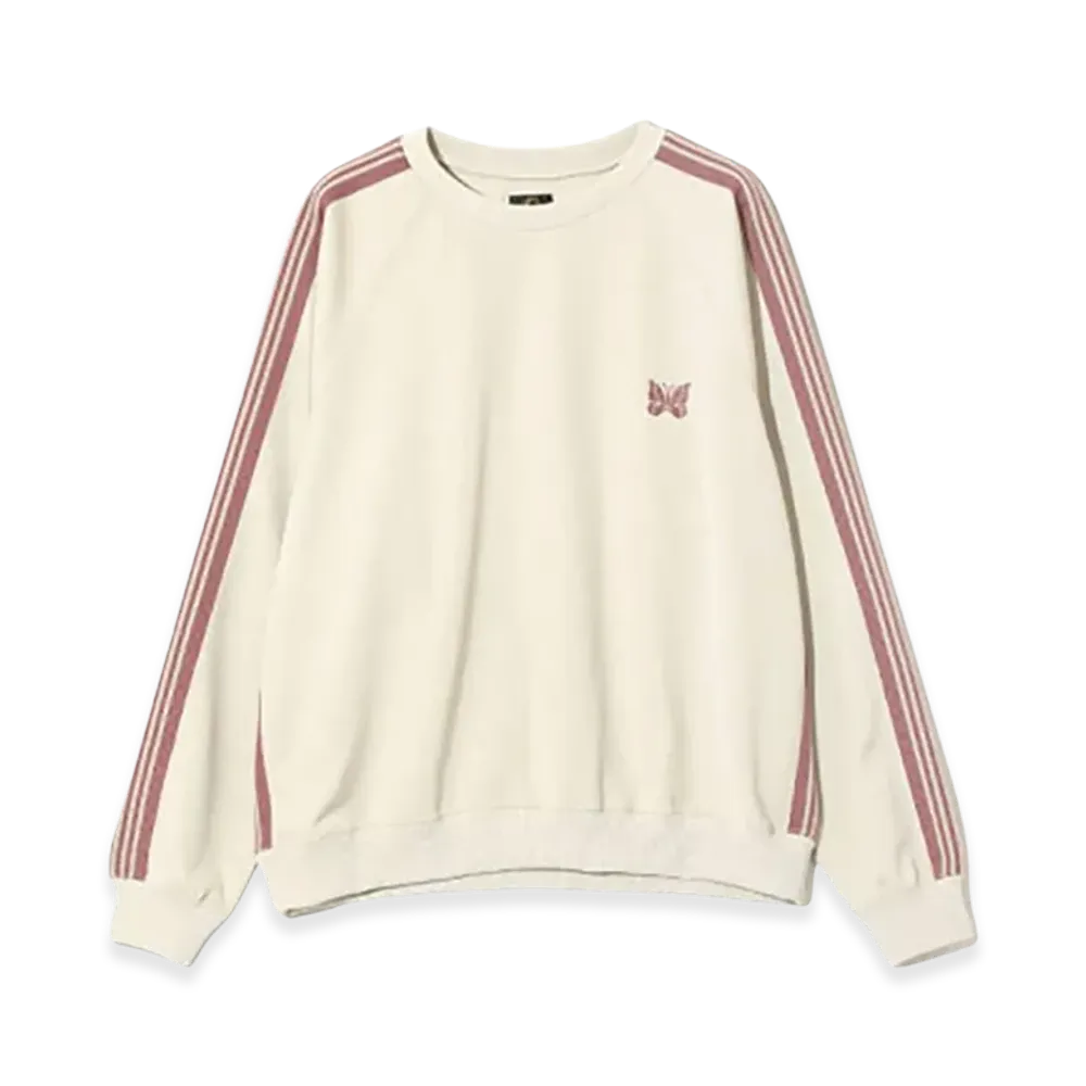 NEEDLES Track Crew Neck Shirt Poly Smooth "Ivory"
