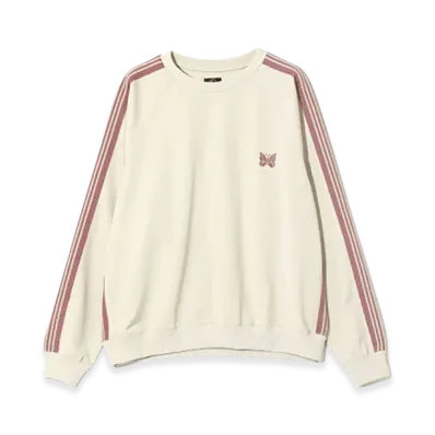 NEEDLES Track Crew Neck Shirt Poly Smooth "Ivory"