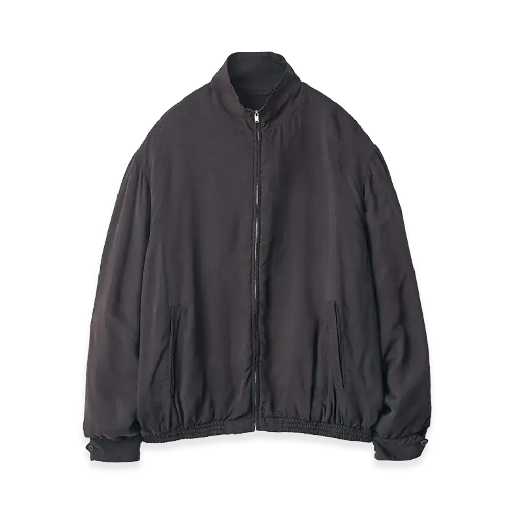 ssstein Cupro Fibril Vintage Zip Jacket "Black"