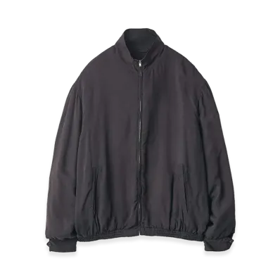ssstein Cupro Fibril Vintage Zip Jacket "Black"