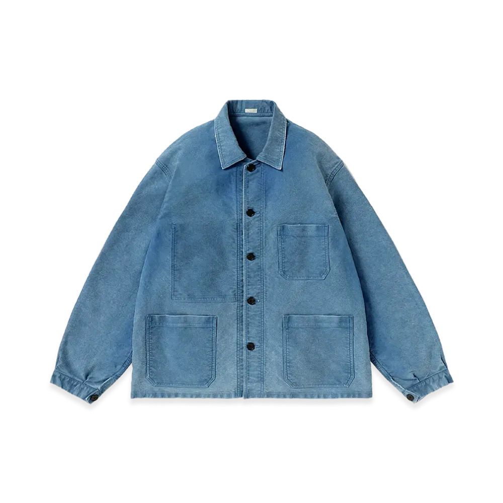 A.PRESSE Vintage French Work Jacket "Blue"