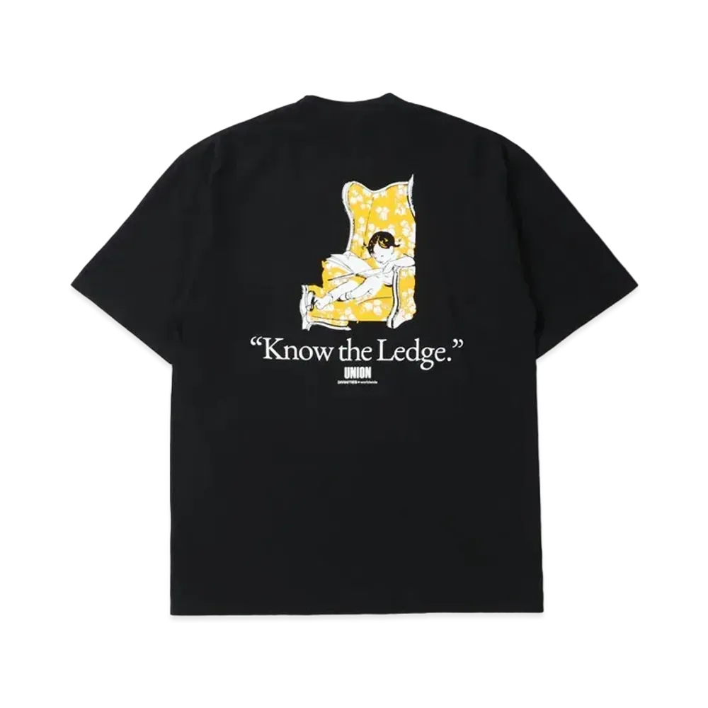 UNION x DIVINITIES Know the Ledge Tee "Black"