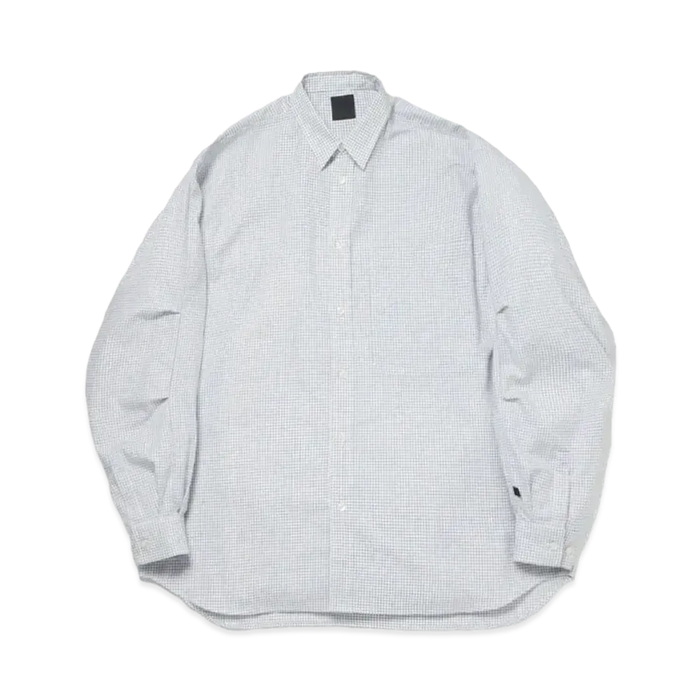 DAIWA PIER39 Tech Regular Collar Shirt L/S Graph Plaid "WhitexBlack"