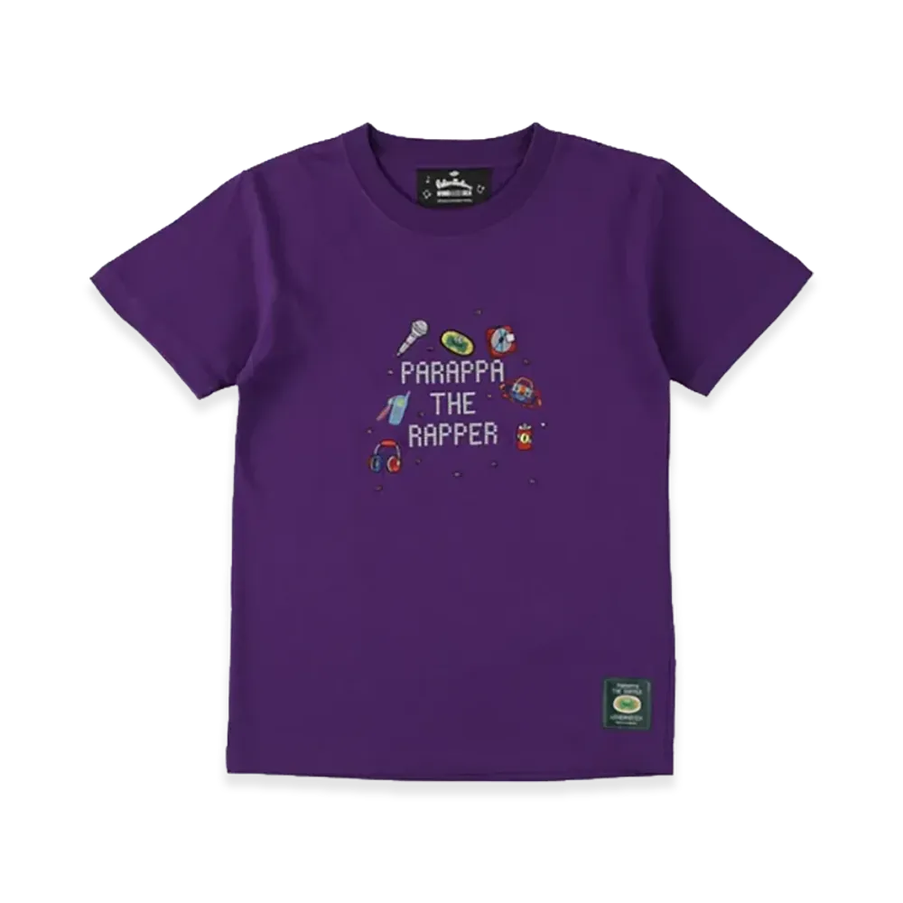 WIND AND SEA x Parappa The Rapper Kids Parappa Rhinestone Tee "Purple"