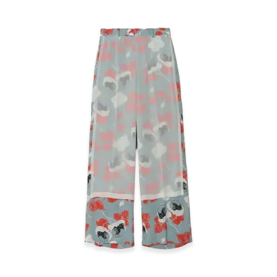 UNDERCOVER Rayon Allover Pattern Slacks "Gray Base"