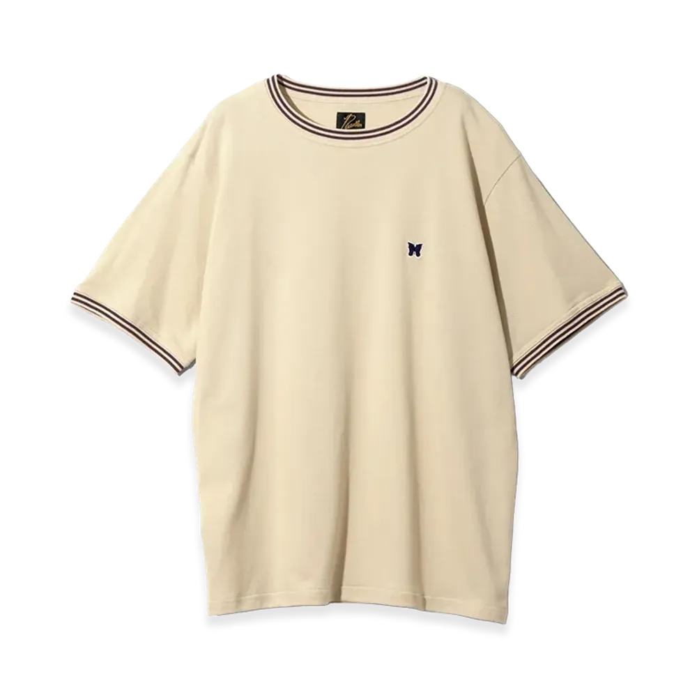 NEEDLES Ringer Tee Cotton Pique "Beige"
