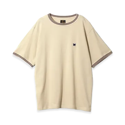 NEEDLES Ringer Tee Cotton Pique "Beige"