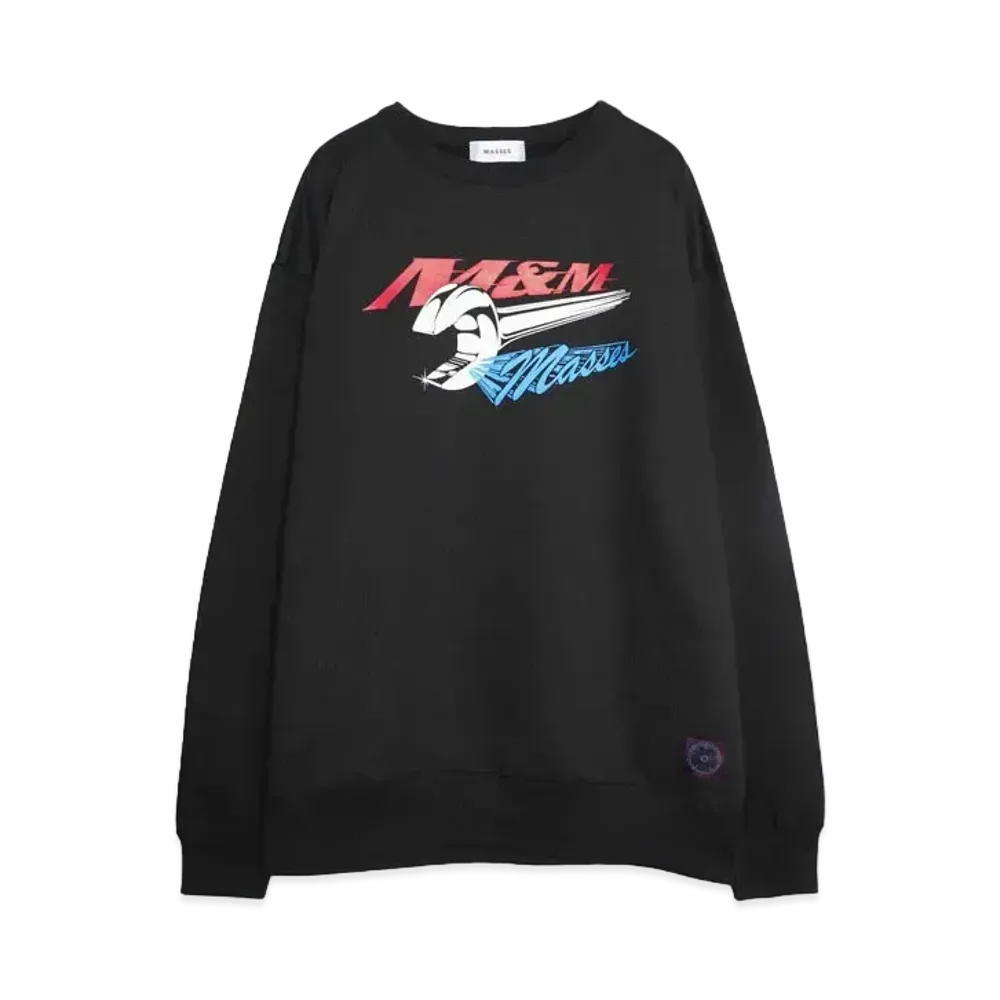 M&M x MASSES SWEAT CREW WRENCH "BLACK"