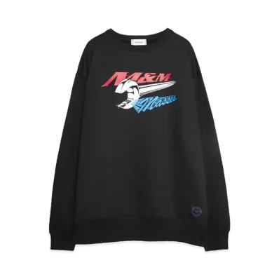 M&M x MASSES SWEAT CREW WRENCH "BLACK"