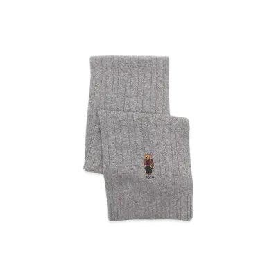 Polo Ralph Lauren Classic Cable Bear Scarf "Grey"