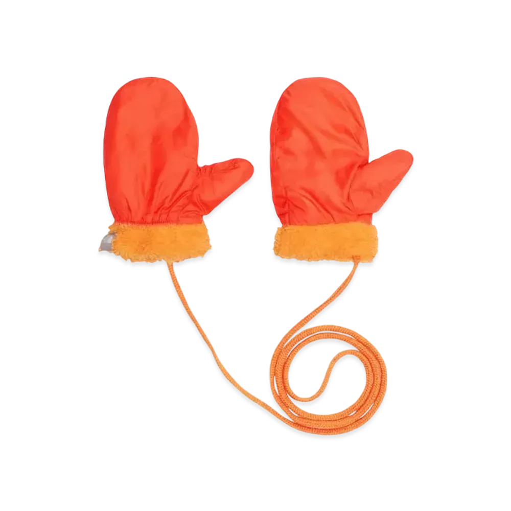 The North Face Baby Reversible Cozy Mitts "TNF Orange"