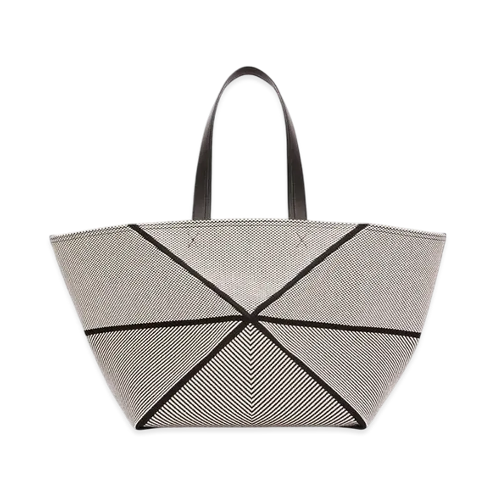 LOEWE Puzzle Fold Tote XXL "Natural/Black"