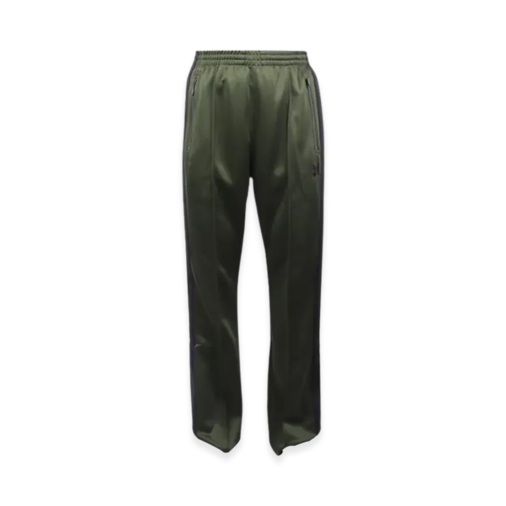 NEEDLES Boot-Cut Track Pants Poly Smooth "Olive"