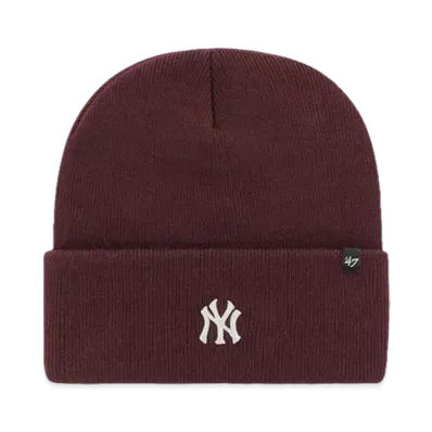 47 NYY MLB Base Runner Cuff Knit "Yankees Dark Maroon"