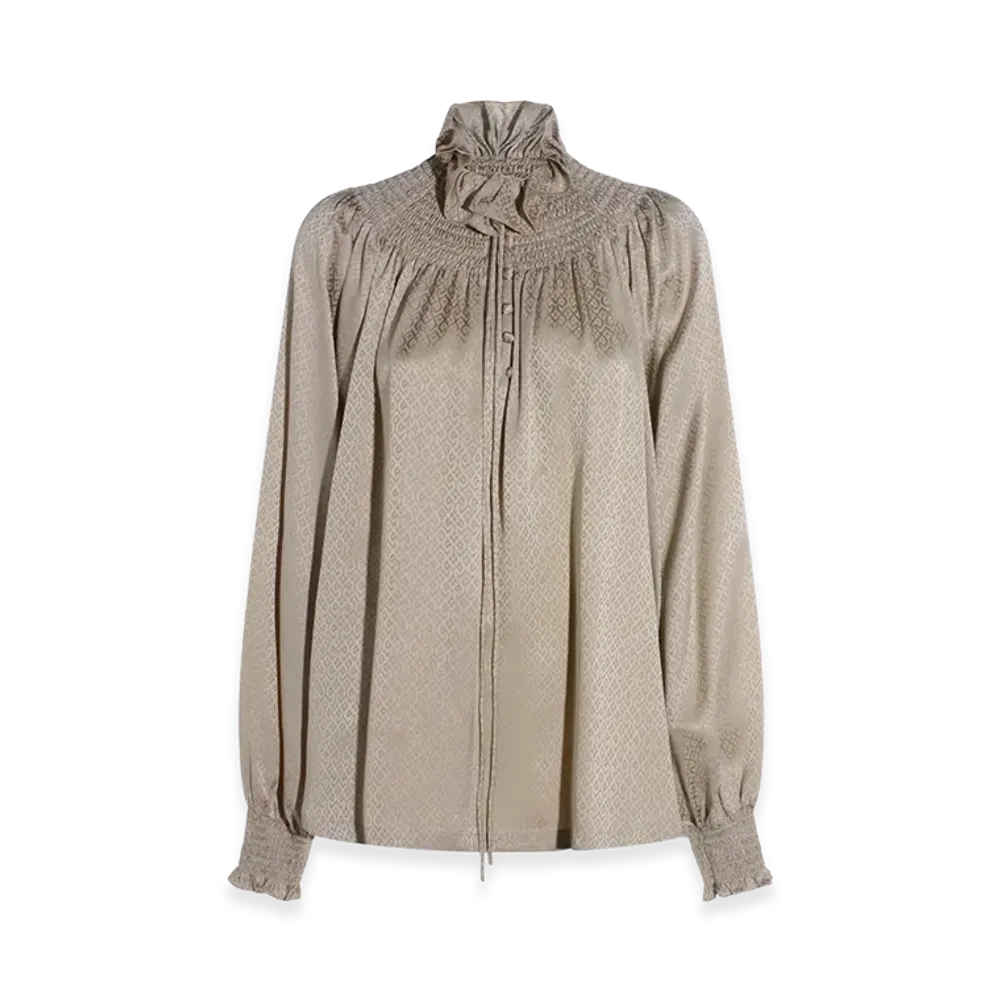 Burberry Women's Shirts "Taupe Beige"