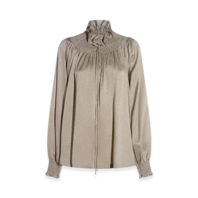 Burberry Women's Shirts "Taupe Beige"