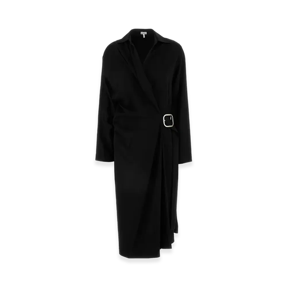 LOEWE Women's Stretch Cady Dress "Black"