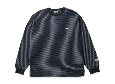 WIND AND SEA Sulb Cotton Logo L/S Tee "Navy Border"