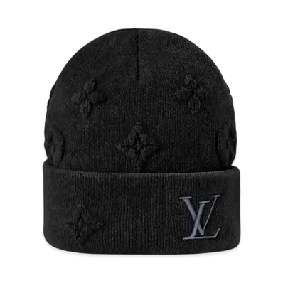 Louis Vuitton LV Crush Monogram Beanie "Noir"