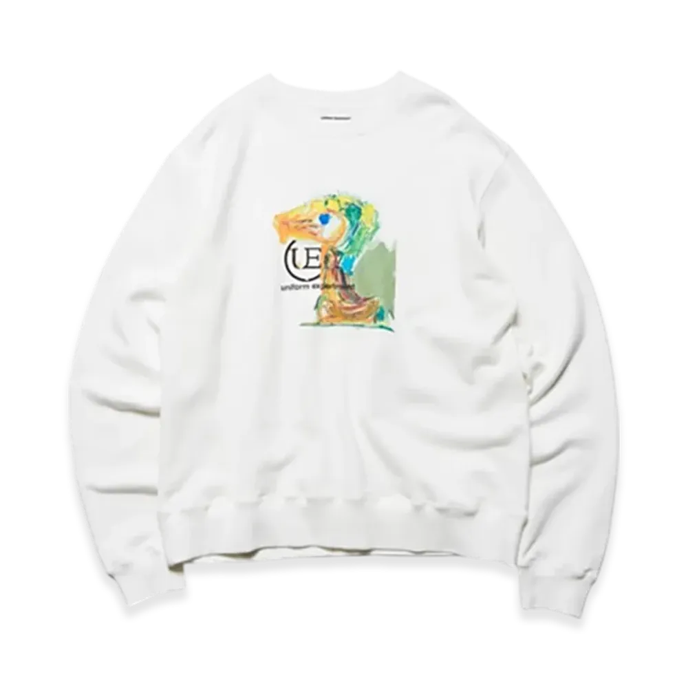 uniform experiment x Asger Jorn Landscape Sweatshirt "White"