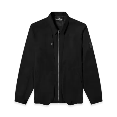 Stone Island Shadow Project 10409 Textured Cotton Overshirt - 21FW "Black"