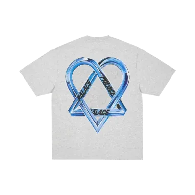 PALACE x HIM Tri Gram T Shirt "Grey"