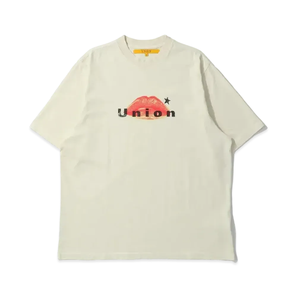 UNION Lips Tee "Bone Pigment"