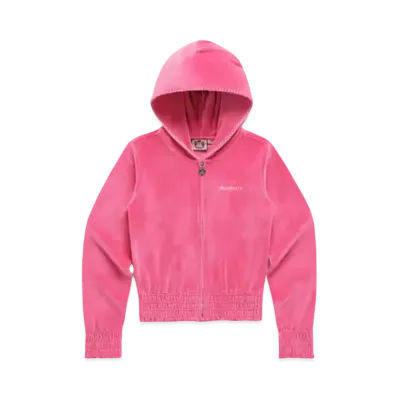 Madhappy x Juicy Couture Mad Juicy Smocked Velour Zip Up "Hot Pink"