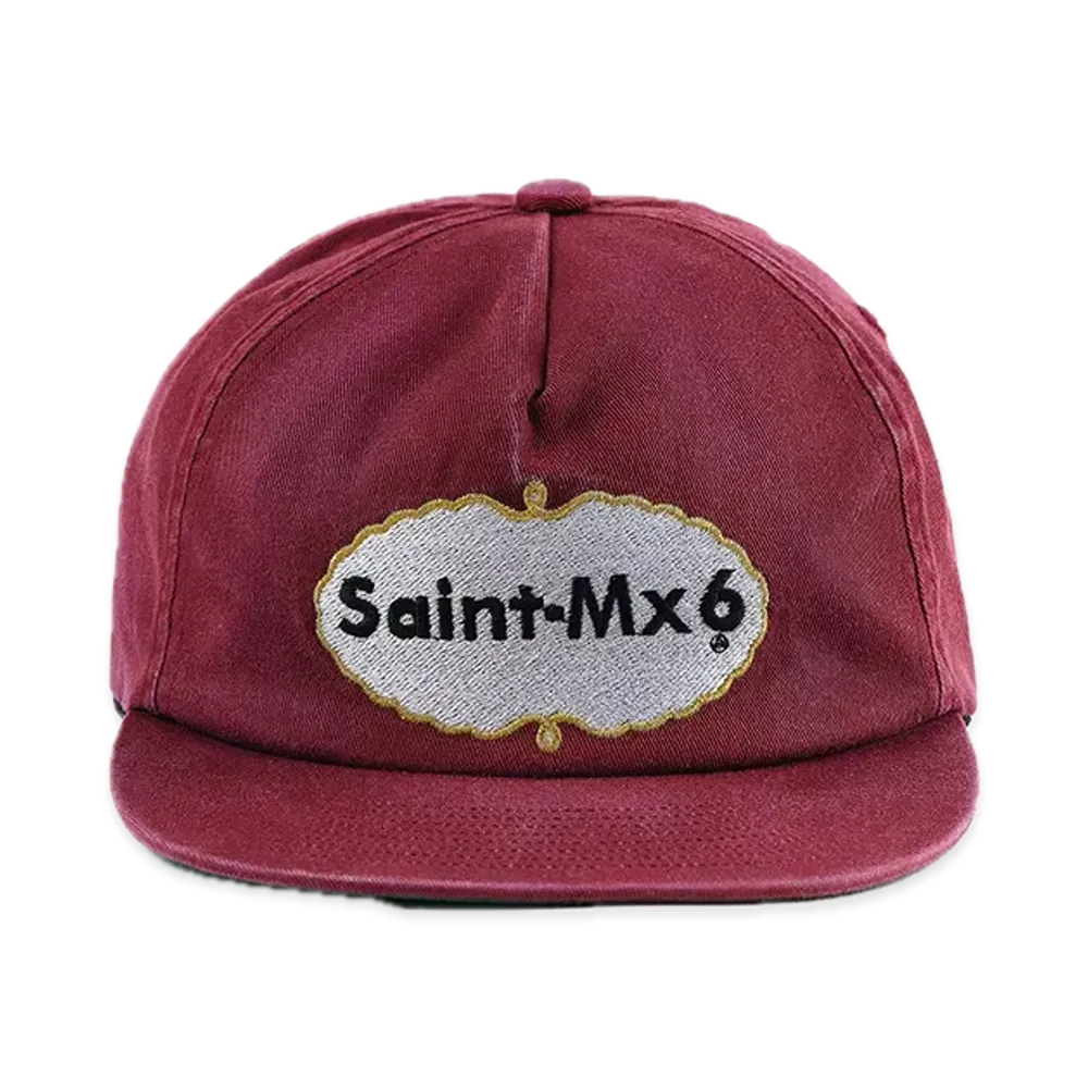 SAINT Mxxxxxx 5Panel Cap_Eat Me "Burgandy"