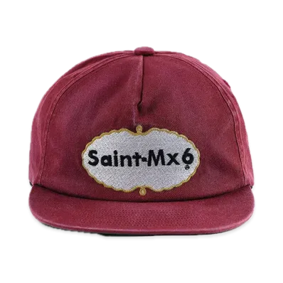 SAINT Mxxxxxx 5Panel Cap_Eat Me "Burgandy"