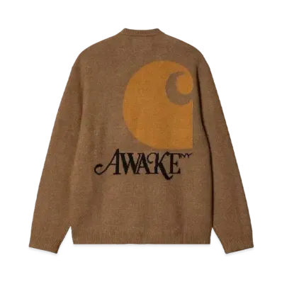 Carhartt WIP x AWAKE NY Cardigan "Brown"